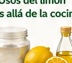 Productos de limpieza natural con limón