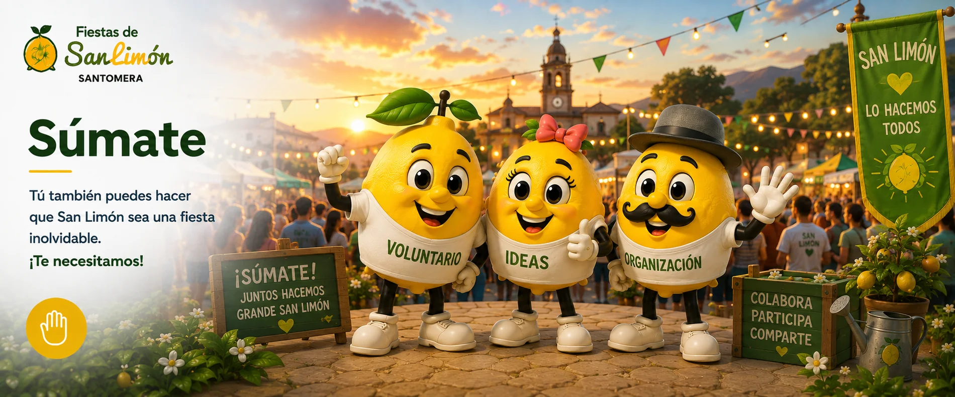 Fiestas de San Limón, Santomera — Súmate: forma parte de algo grande, tu participación hace posible la magia.